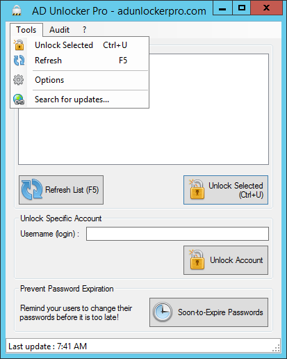 Menus Overview Screenshot 1